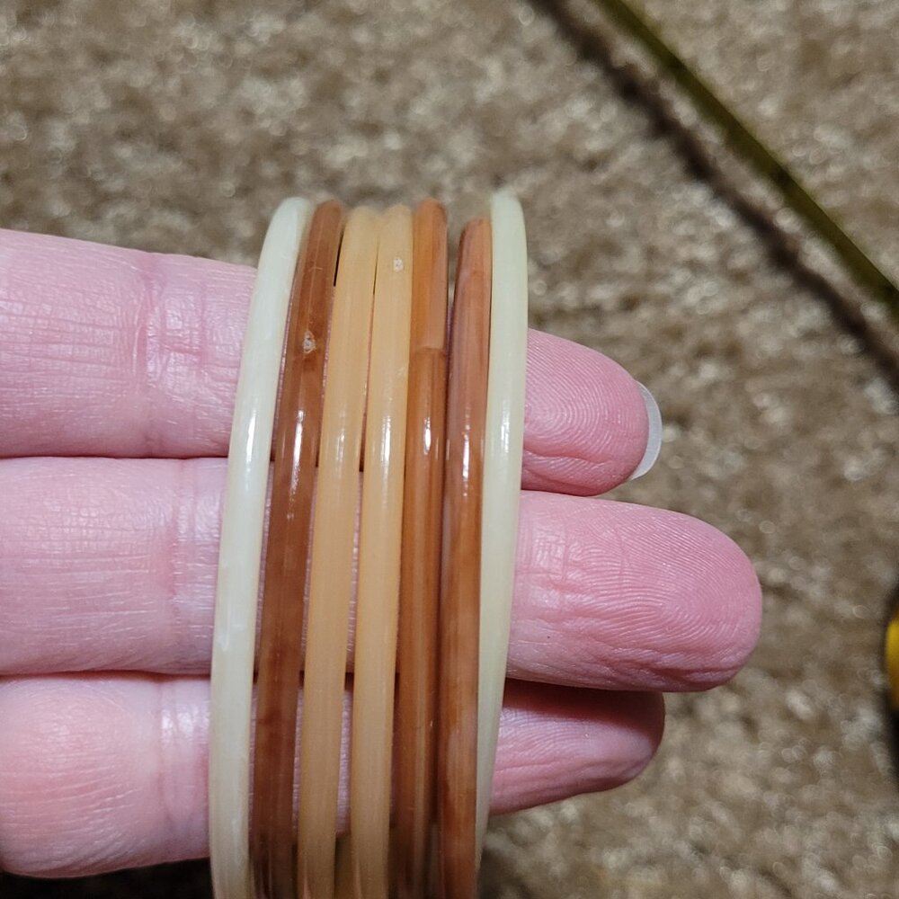 Brown Plastic Bangles - image 2